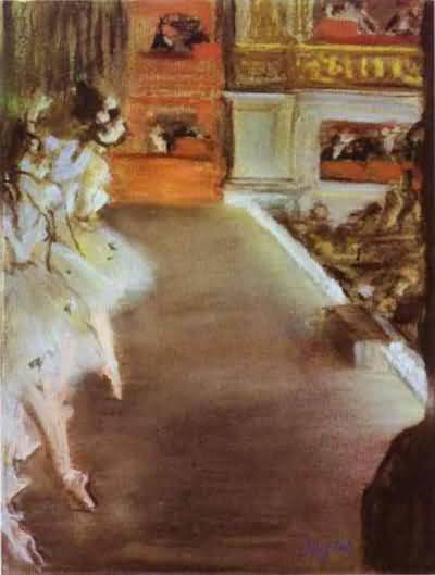 Edgar Degas Dancers in the Old Opera House Oil Painting