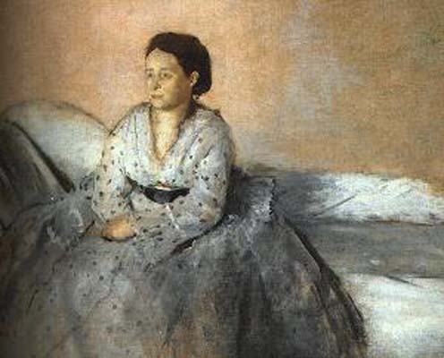 Edgar Degas Madame Rene de Gas Oil Painting