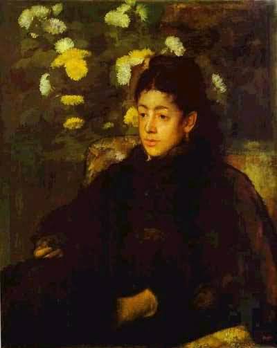 Edgar Degas Portrait of Mademoiselle Malo Oil Painting