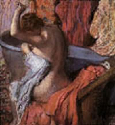 Edgar Degas Seated Bather Drying Herself Oil Painting