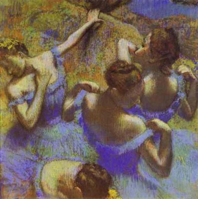 Edgar Degas The Blue Dancers Oil Painting