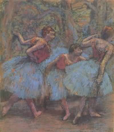 Edgar Degas Two Russian dancers Oil Painting