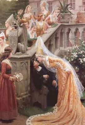 Edmund Blair Leighton Alain Chartier Oil Painting