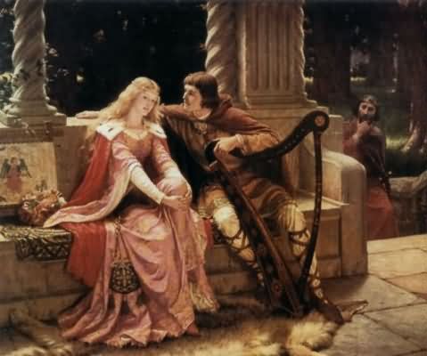 Edmund Blair Leighton Tristan and Isolde Oil Painting