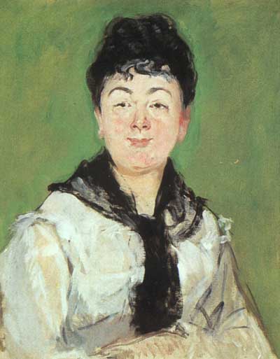 Edouard Manet A Lady with a Black Fichu Oil Painting