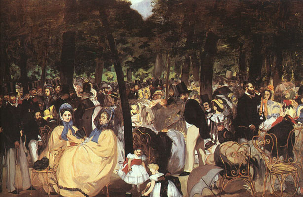 Edouard Manet Concert in the Tuileries Oil Painting