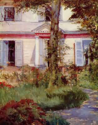 Edouard Manet House In Rueil Oil Painting