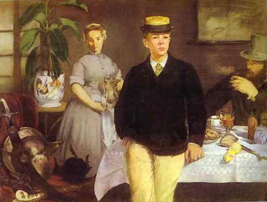 Edouard Manet Luncheon in the Studio Oil Painting