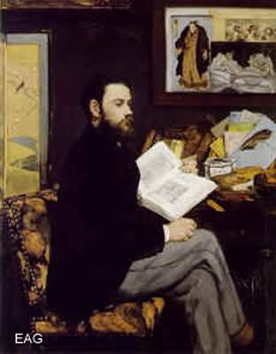 Edouard Manet Portrait D Emile Zola Oil Painting