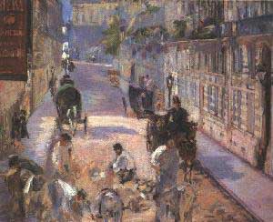 Edouard Manet Street Pavers Rue Mosnier Oil Painting
