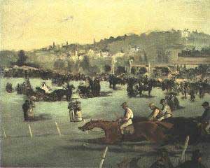 Edouard Manet The Races at Longchamp Oil Painting