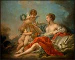 Francois Boucher Allegory of Music Oil Painting