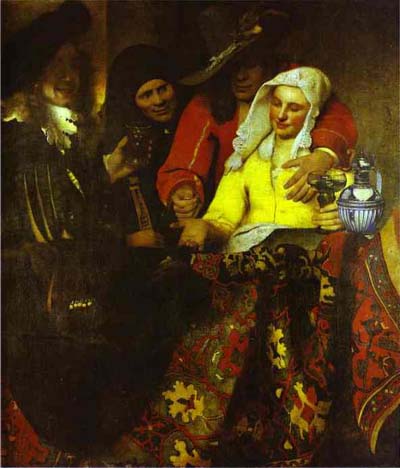 Jan Vermeer The Procuress Oil Painting