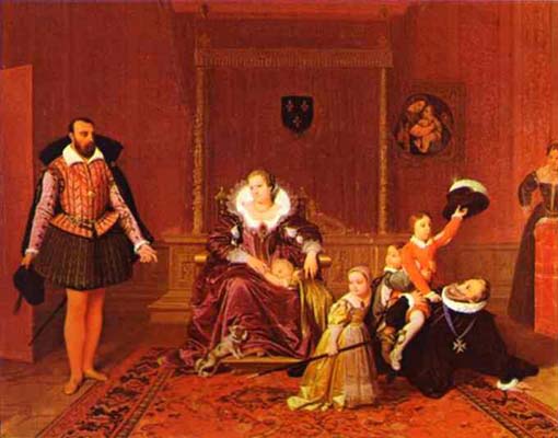 Jean Auguste Dominique Ingres Henry IV Recieving The Ambassador of Spain Oil Painting