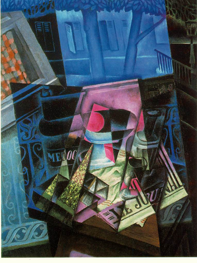 Juan Gris Still Life before an Open Window Place Ravignan Oil Painting