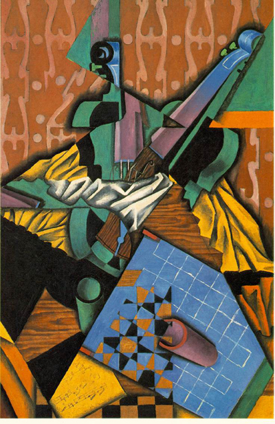 Juan Gris Violin And Checkerboard Oil Painting