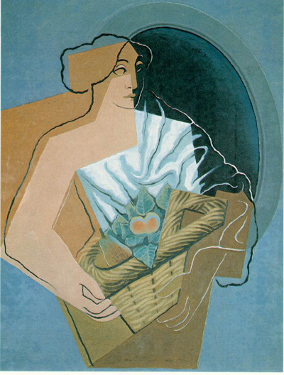 Juan Gris Woman With A Basket Oil Painting