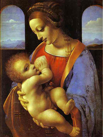 Leonardo da Vinci Madona Litta Oil Painting