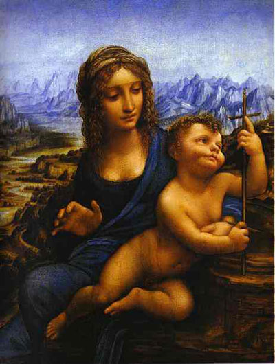 Leonardo da Vinci Madonna of the Yarnwinder Oil Painting