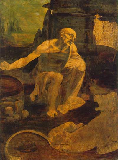 Leonardo da Vinci St Jerome Oil Painting