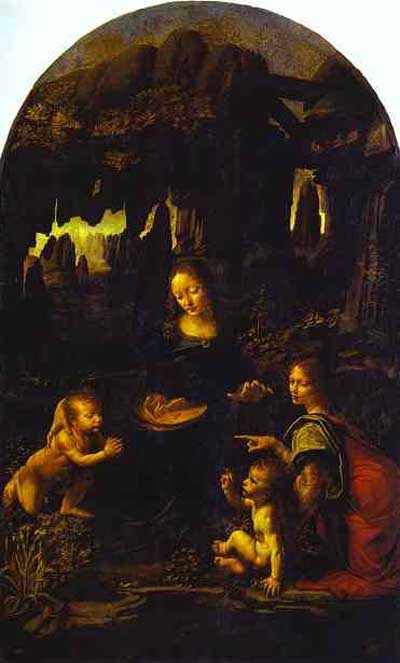 Leonardo da Vinci The Virgin of the Rocks Oil Painting