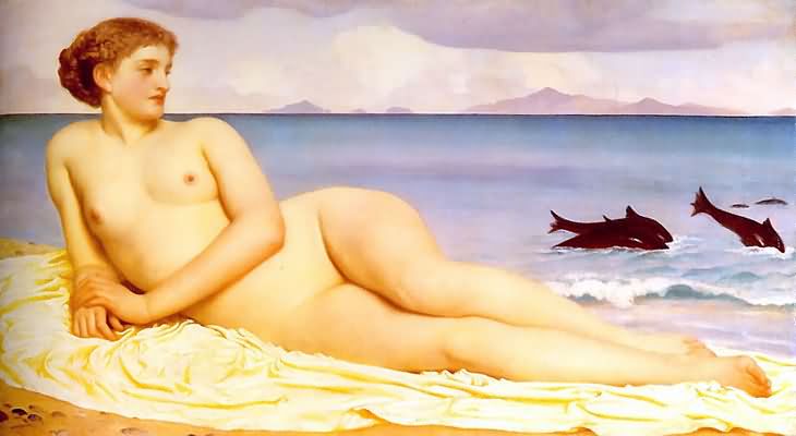 Lord Frederic Leighton Actaea The Nymph of the Shore Oil Painting