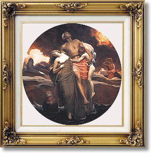 Lord Frederic Leighton And the Sea Gave Up the Dead Which Were In It Oil Painting