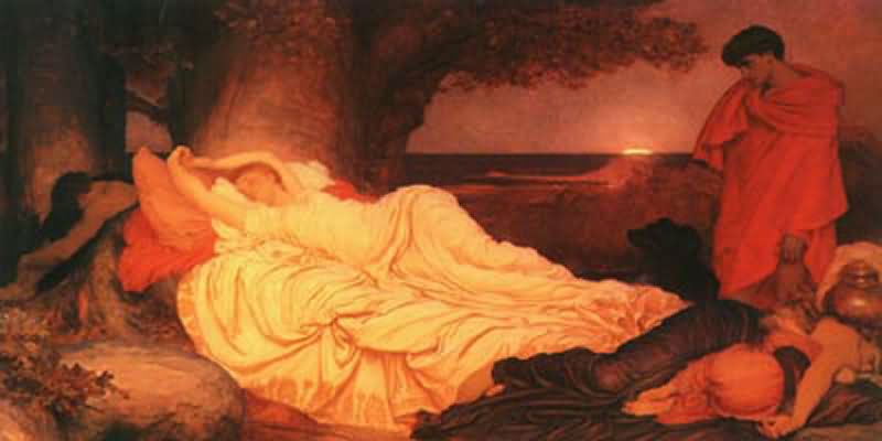 Lord Frederic Leighton Cymon and Iphigenia Oil Painting
