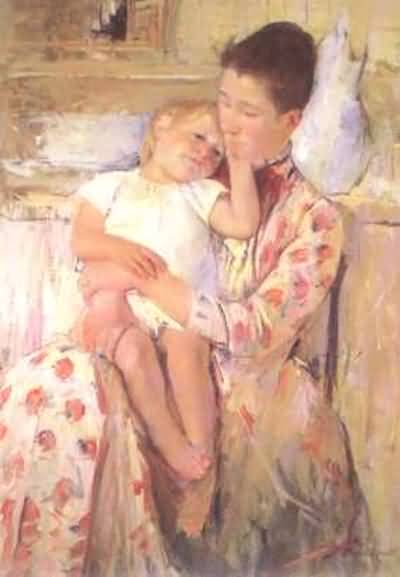 Mary Cassatt La Toilette Oil Painting