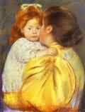 Mary Cassatt Maternal Kiss Oil Painting