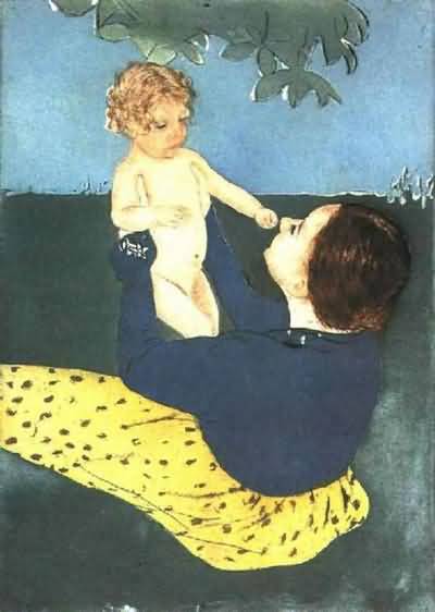 Mary Cassatt Pattycake Oil Painting