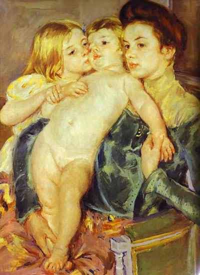 Mary Cassatt The Caress Oil Painting