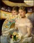 Mary Cassatt Two Young Women in a Loge Oil Painting