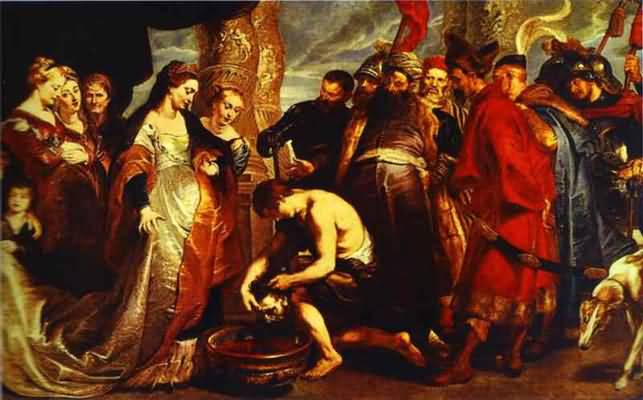 Peter Paul Rubens Queen Tomyris before the Head of Cyrus Oil Painting