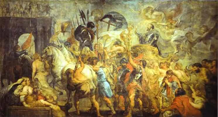 Peter Paul Rubens The Triumph Entrance of Henry IV into Paris Oil Painting