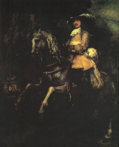 Rembrandt van Rijn Frederick Rihel on Horseback Oil Painting