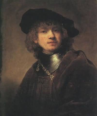 Rembrandt van Rijn Self Portrait as a Young Man Oil Painting