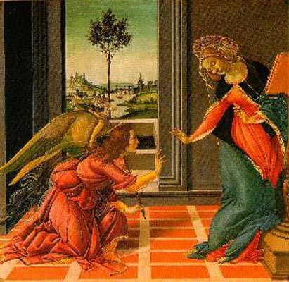 Sandro Botticelli The Cestello Anunciation Oil Painting