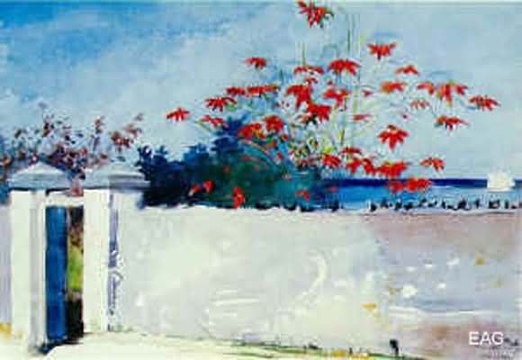 Winslow Homer A Wall Nassau Oil Painting