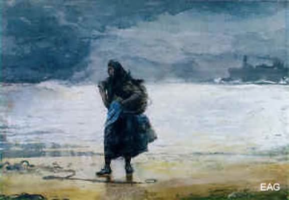 Winslow Homer Fisherwoman Oil Painting