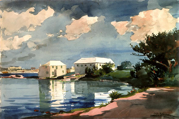 Winslow Homer Lake St. John Pike Oil Painting