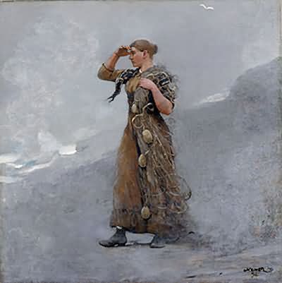 Winslow Homer The Fisher Girl Oil Painting