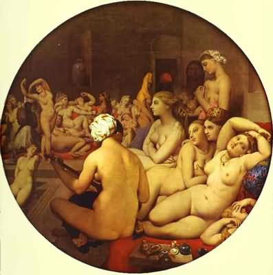 Jean Auguste Dominique Ingres The Turkish Bath Oil Painting