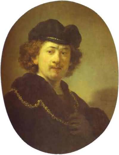 Rembrandt van Rijn Self Portrait with a Gold Chain Oil Painting