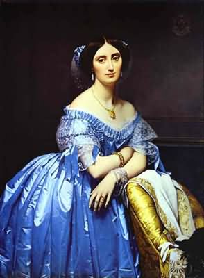 Jean Auguste Dominique Ingres Portrait of Princess De Broglie Oil Painting
