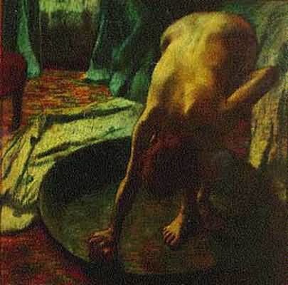 Edgar Degas The Tub Oil Painting