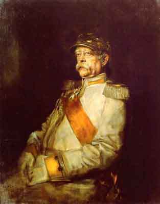 Franz von Lenbach Otto von Bismarck in Uniform Oil Painting