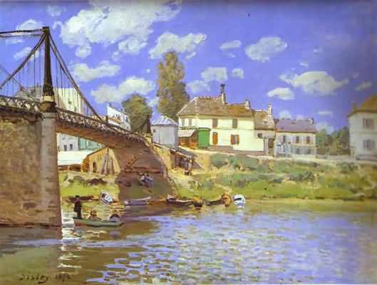 Alfred Sisley The Bridge at Argenteuil in 1872 Oil Painting