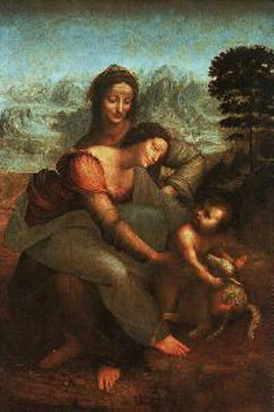 Leonardo da Vinci The Virgin And Child With Saint Ane Oil Painting