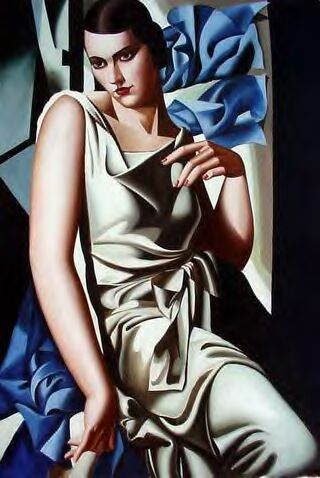 Magnificent portrait after Lempicka